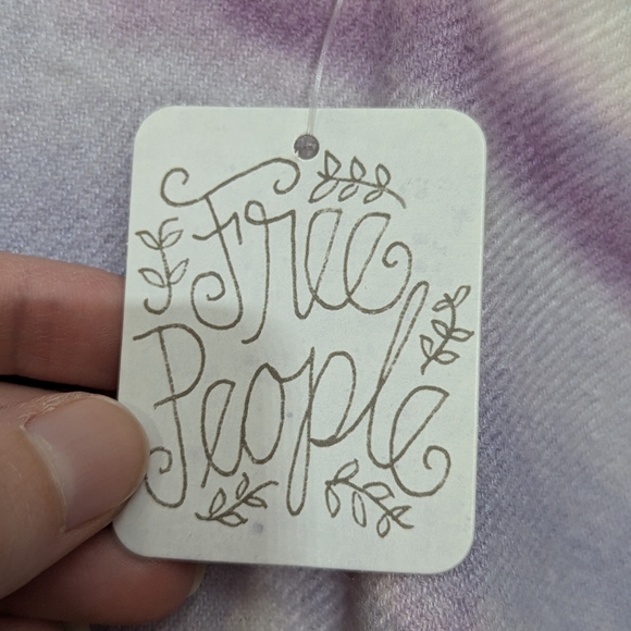 Free People Tie Dye kimono, One size, Color:Purple - Picture 4 of 5